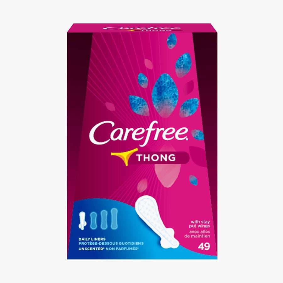 Carefree Thong Panty Liner - Case of 588 - Image 1