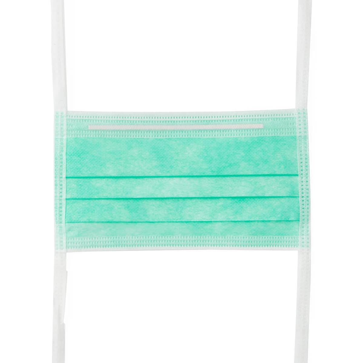 Medline Surgical Face Mask with Ties and Anti-Fog Adhesive Tape, 3 Ply - Image 3