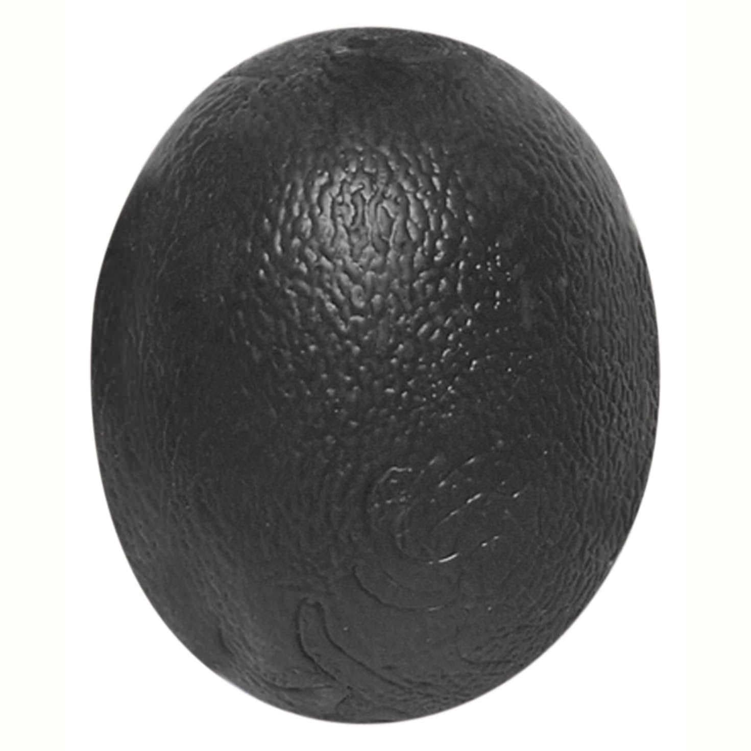 CanDo Gel Hand Squeeze Ball, Large Cylindrical, Extra-Heavy, Black - Image 1