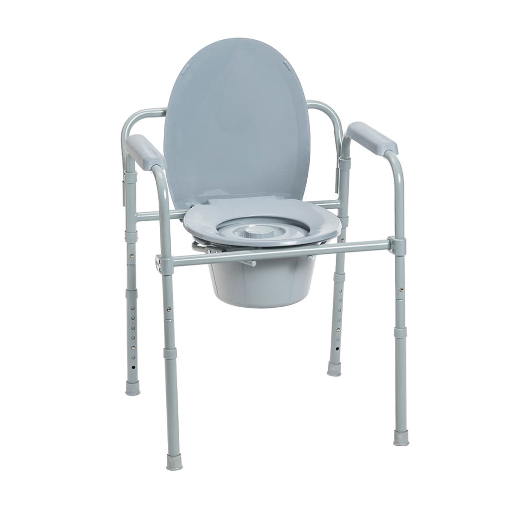Drive Folding Steel Commode - Each - Image 2