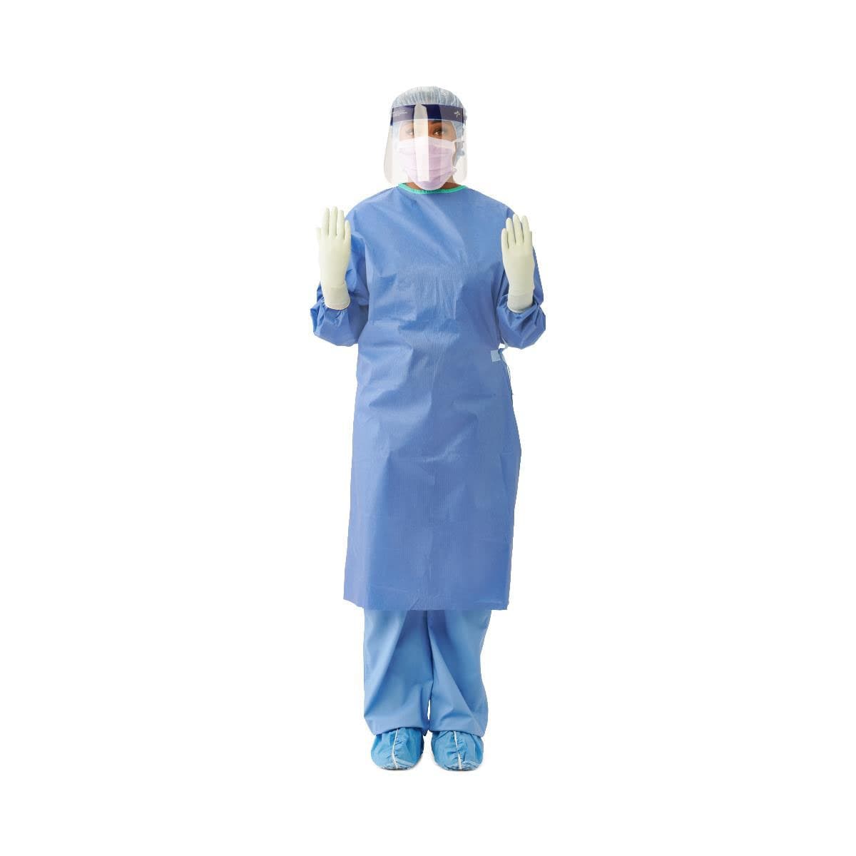 Medline Sterile Nonreinforced Eclipse Surgical Gowns with Towel, Size S - Case of 30 - Image 1