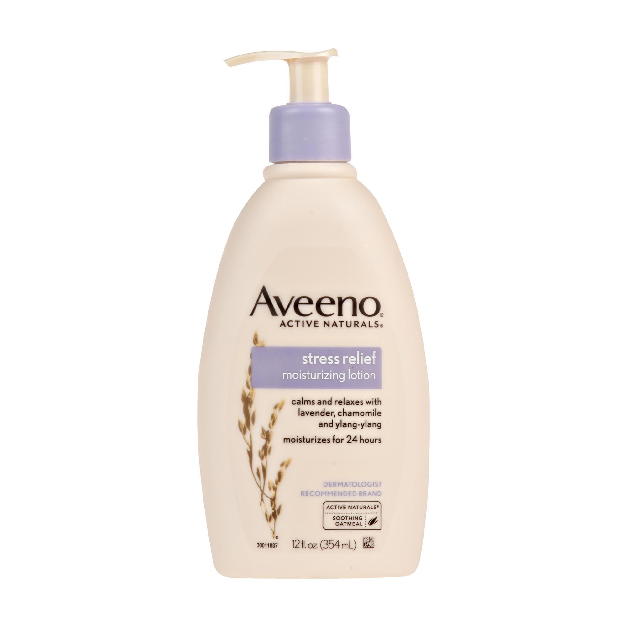 Aveeno Stress Relief Moisturising Lotion, Lavender Scent, 12 oz - Each - Image 1