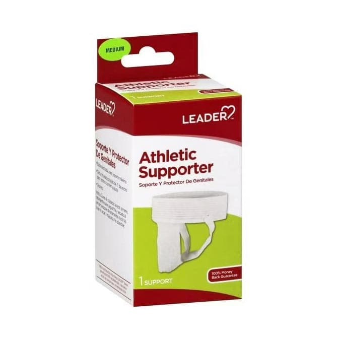 Leader Athletic Supporter, White, Medium - Image 1