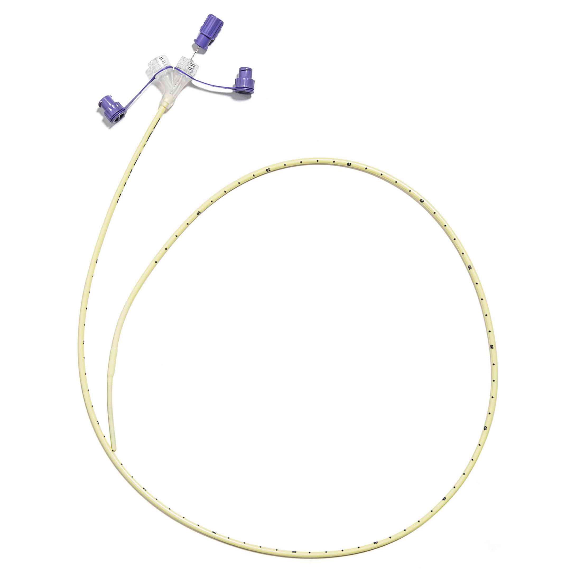 Corflo Ultra-Lite Enfit Nasogastric Feeding Tube with Stylet, Non-Weighted, 10 Fr, 55" - Case of 10 - Image 1