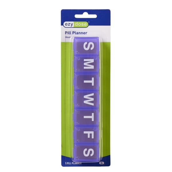 Ezy Dose Weekly Classic Pill Planner, Extra Large - Package of 6 - Image 1