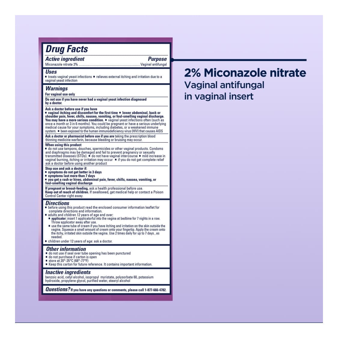 Monistat 7 Vaginal Antifungal Cream with 7 Disposable Applicators - Image 3