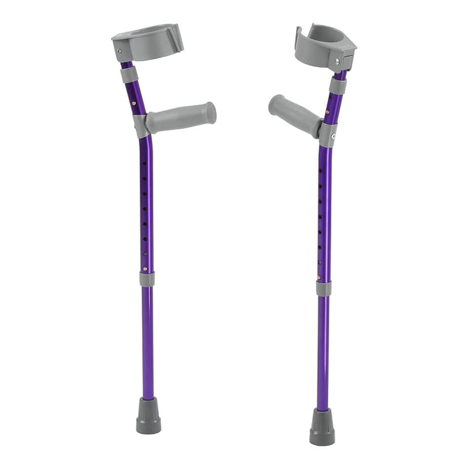 Inspired by Drive Pediatric Forearm Crutches, Large, Wizard Purple, Each - Image 1