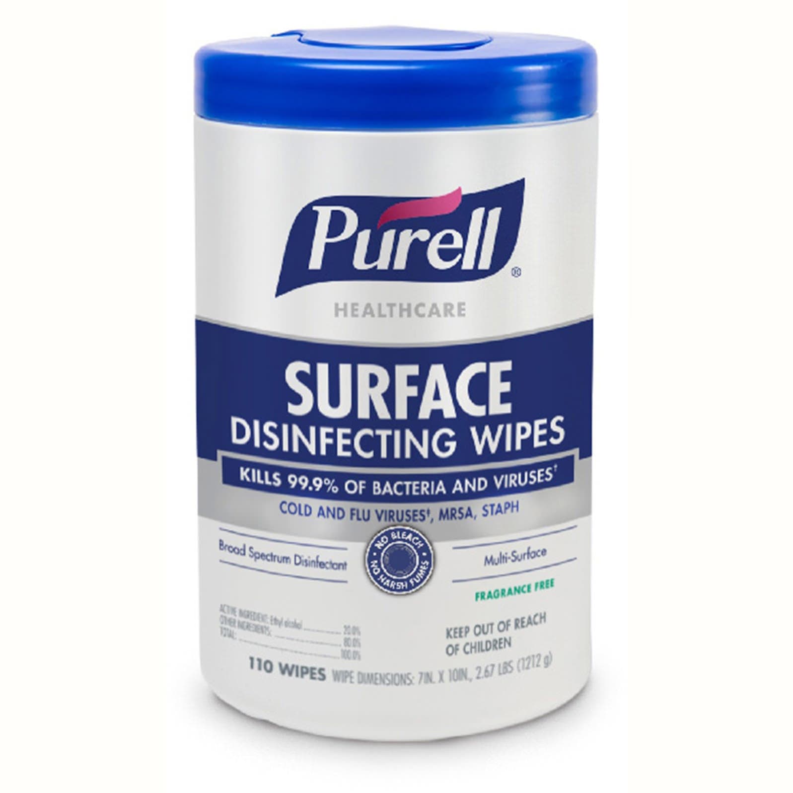 Purell Healthcare Surface Disinfectant Cleaner Wipe