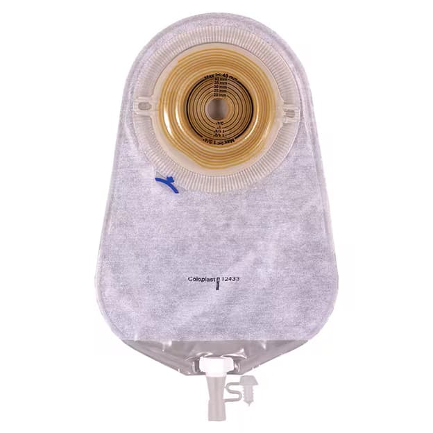 Assura Convex Deep Maxi 1-Piece Urostomy Pouch, 5/8 Inch - Box of 10 - Image 1