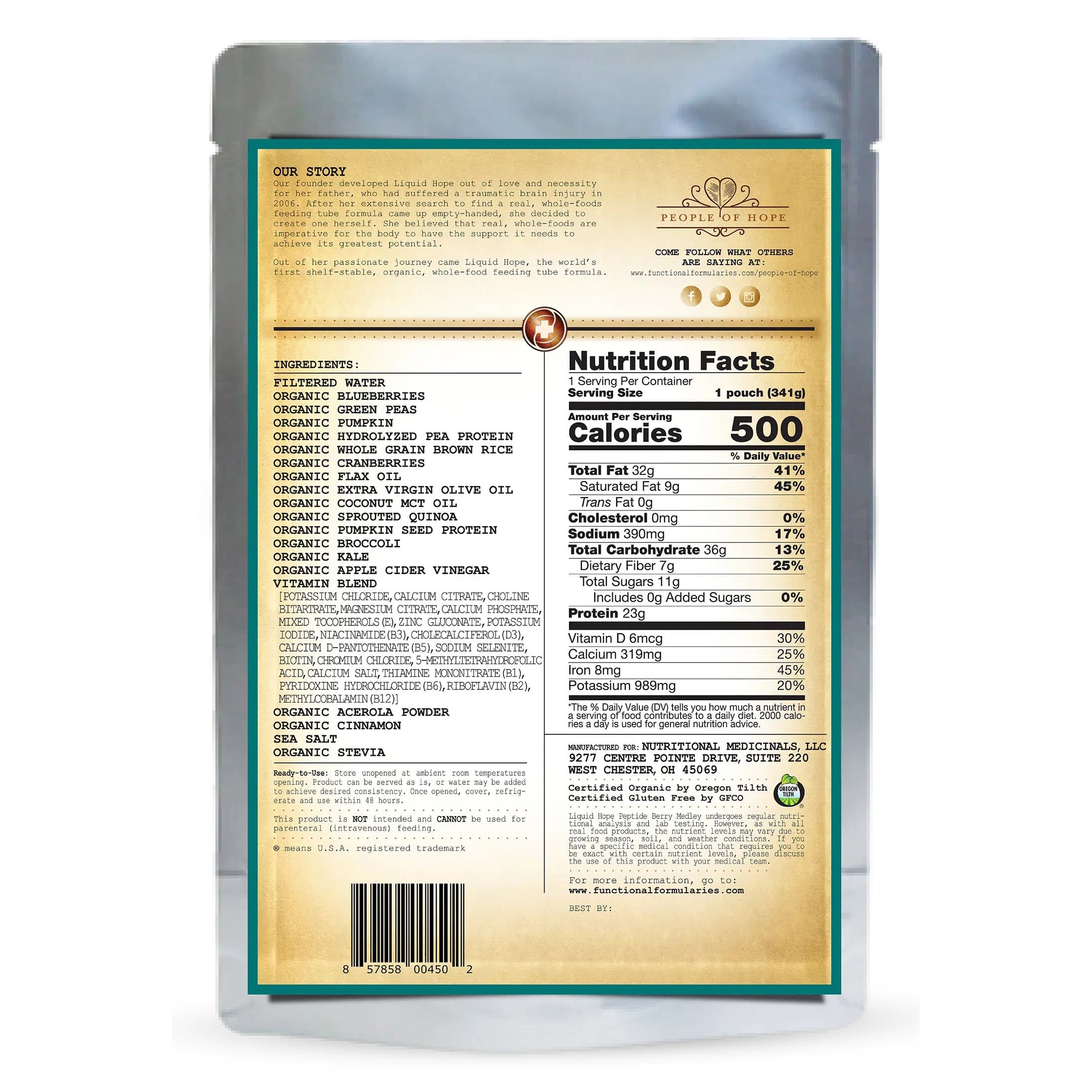 Liquid Hope Peptide Formula, Berry Medley - Image 2