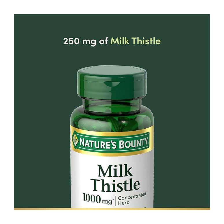 Nature's Bounty Silymarin Milk Thistle Softgels, 1000 mg - Bottle of 50 - Image 3