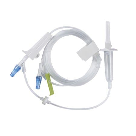 Lifeshield Primary IV Administration Set, Option-Lok, Male Connector, Clave, Y-Port, 16 mL - Each - Image 1