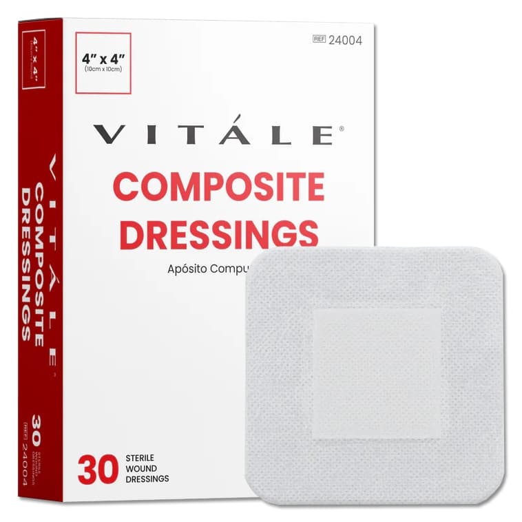 Vitale Composite Dressing, 4 x 4 Inch - Box of 30 - Image 1