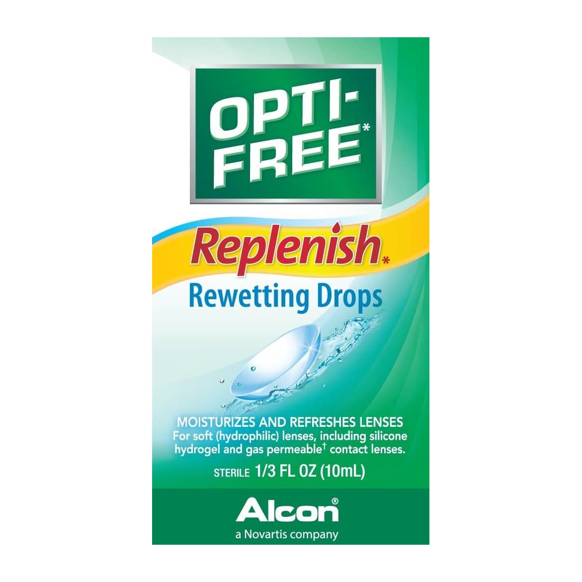 Alcon Opti-Free Replenish Rewetting Drops, 10 mL - Each - Image 2