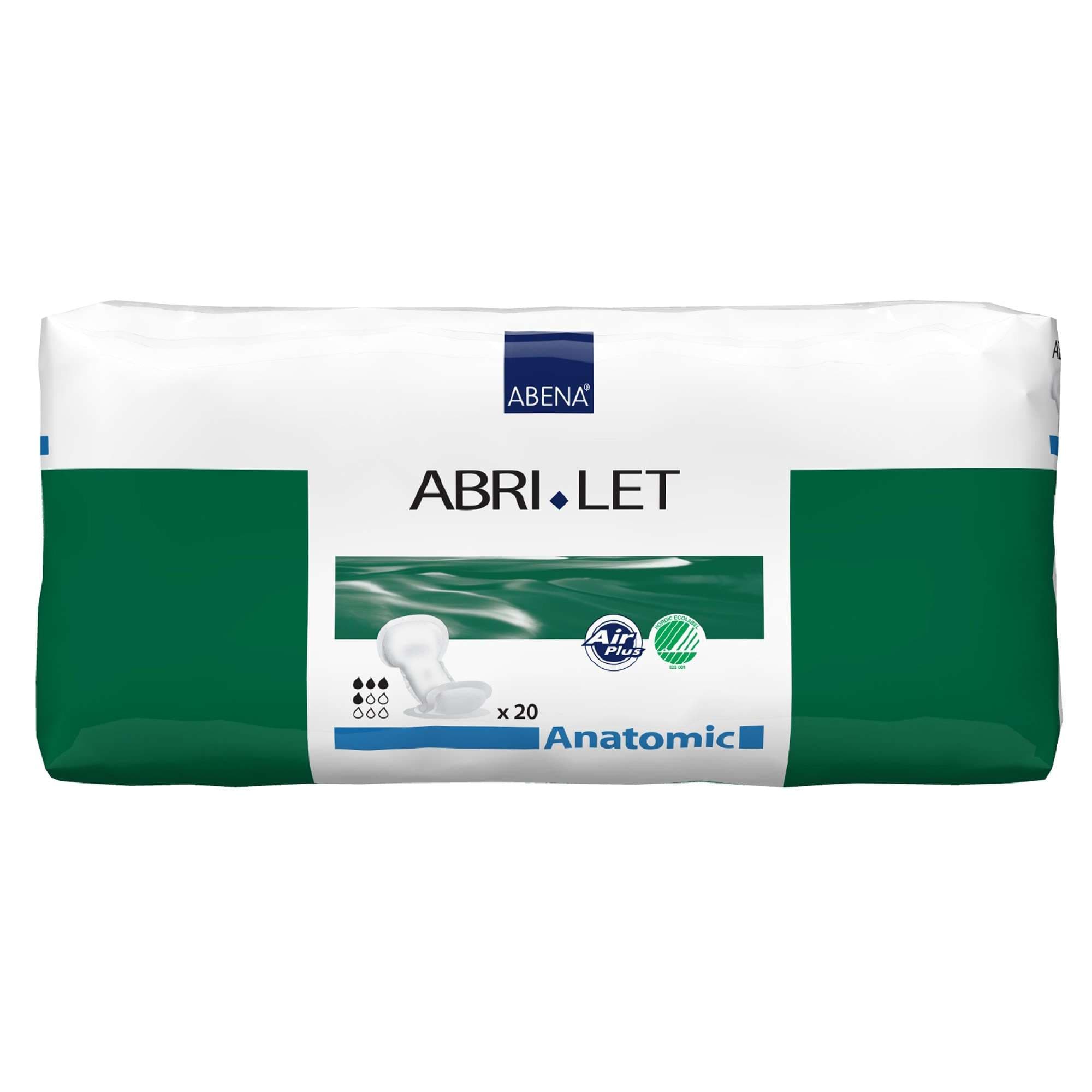 Abri-Let Anatomic Incontinence Liner, 8 x 17 Inch