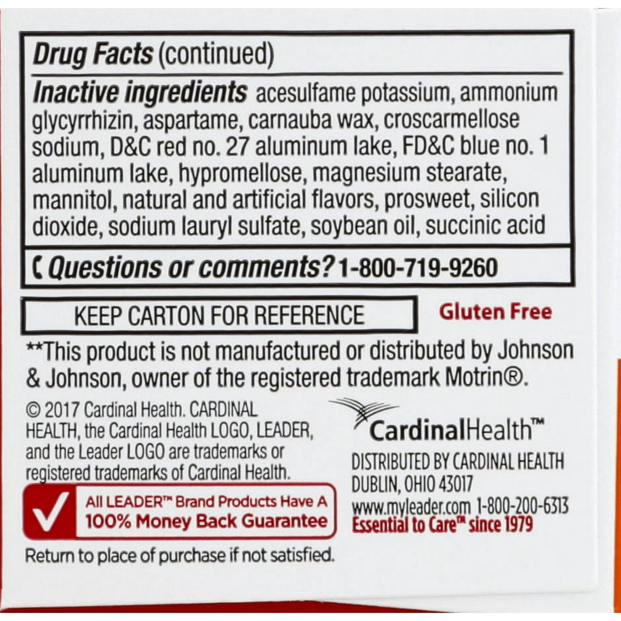 Leader Junior Ibuprofen Chewable Pain Relief Tablet, 100 mg - 24 Count - Image 2