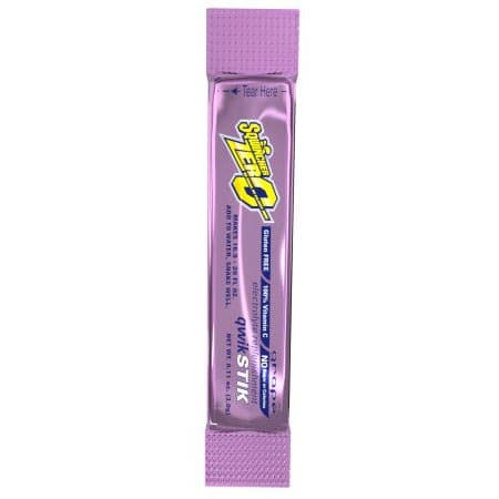 Sqwincher Quik Stik Zero Electrolyte Replenishment Drink Mix, Grape - Case of 500 - Image 1