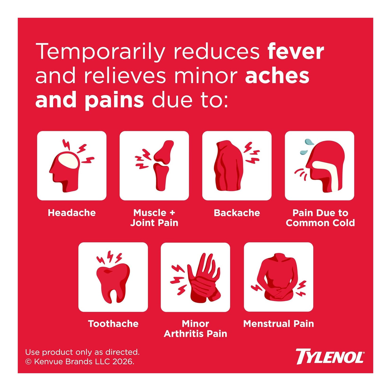 Tylenol Extra Strength Caplets, Easy to Swallow, 500 mg, 100 Count - Each - Image 2