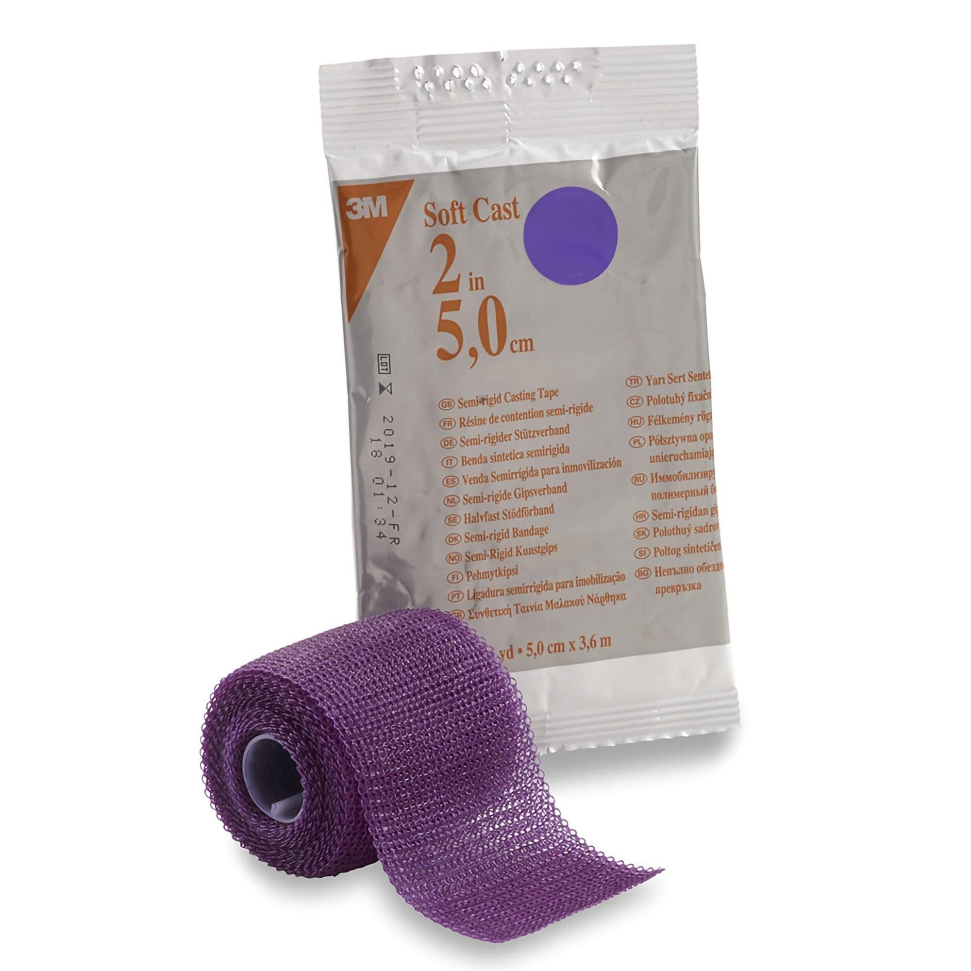 3M Scotchcast Soft Cast Casting Tape, 2 Inch X 4 Yard, Purple - Case of 10 - Image 1