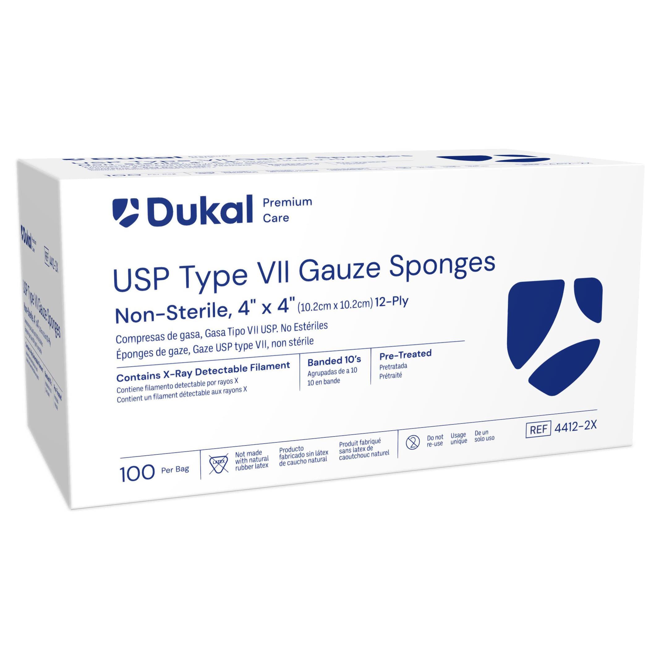 Dukal X-Ray 12-Ply Detectable USP Type VII Gauze Sponges - Image 3