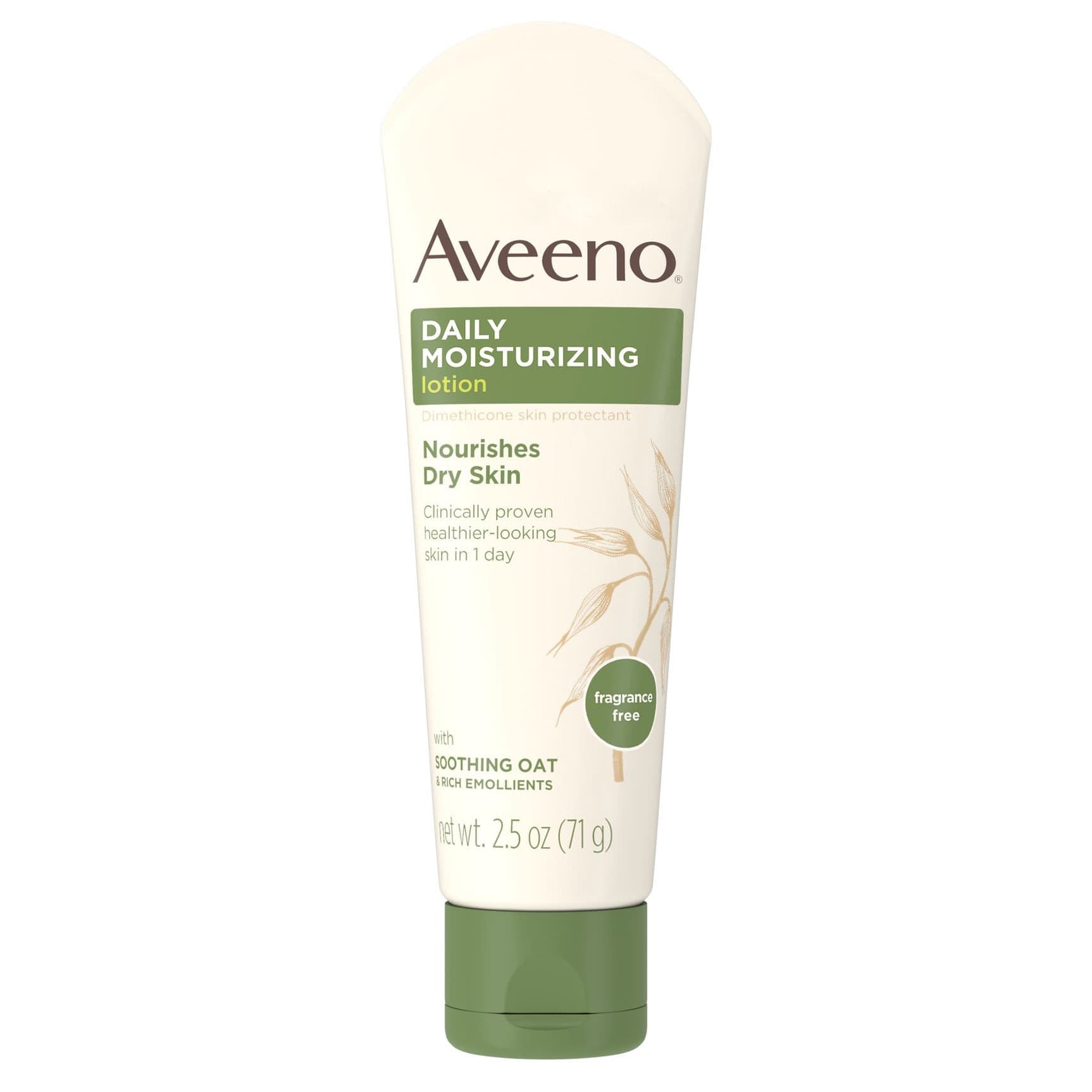 Aveeno Daily Moisturizing Lotion, Fragrance Free, 2.5 oz - Case of 12 - Image 1