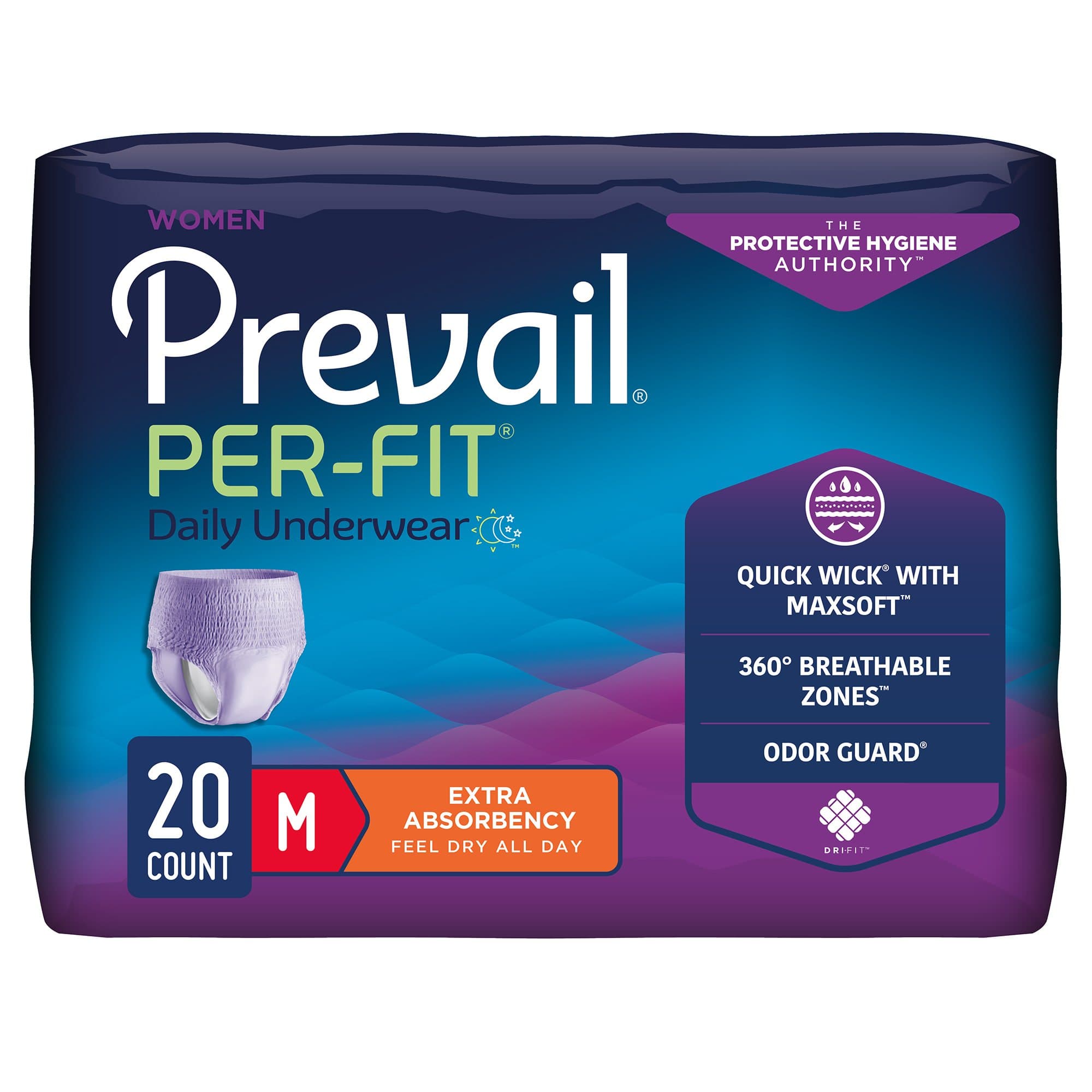 Prevail Per-Fit Extra Daily Underwear For Women - Image 1