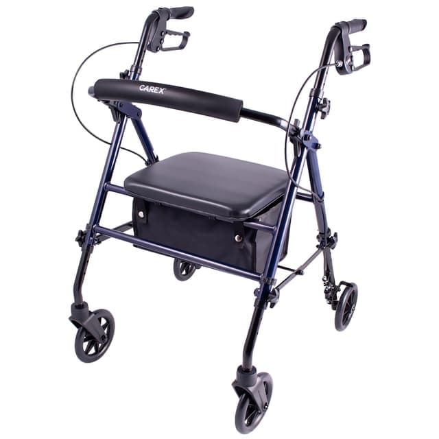 Carex Step N' Rest Roller Walker with Adjustable Seat
