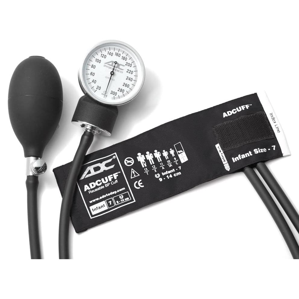 ADC Prosphyg 760 Series Infant Aneroid Sphygmomanometer, Black