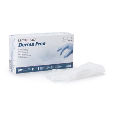 Microflex Medical Derma Free Vinyl Exam Gloves - Image 2