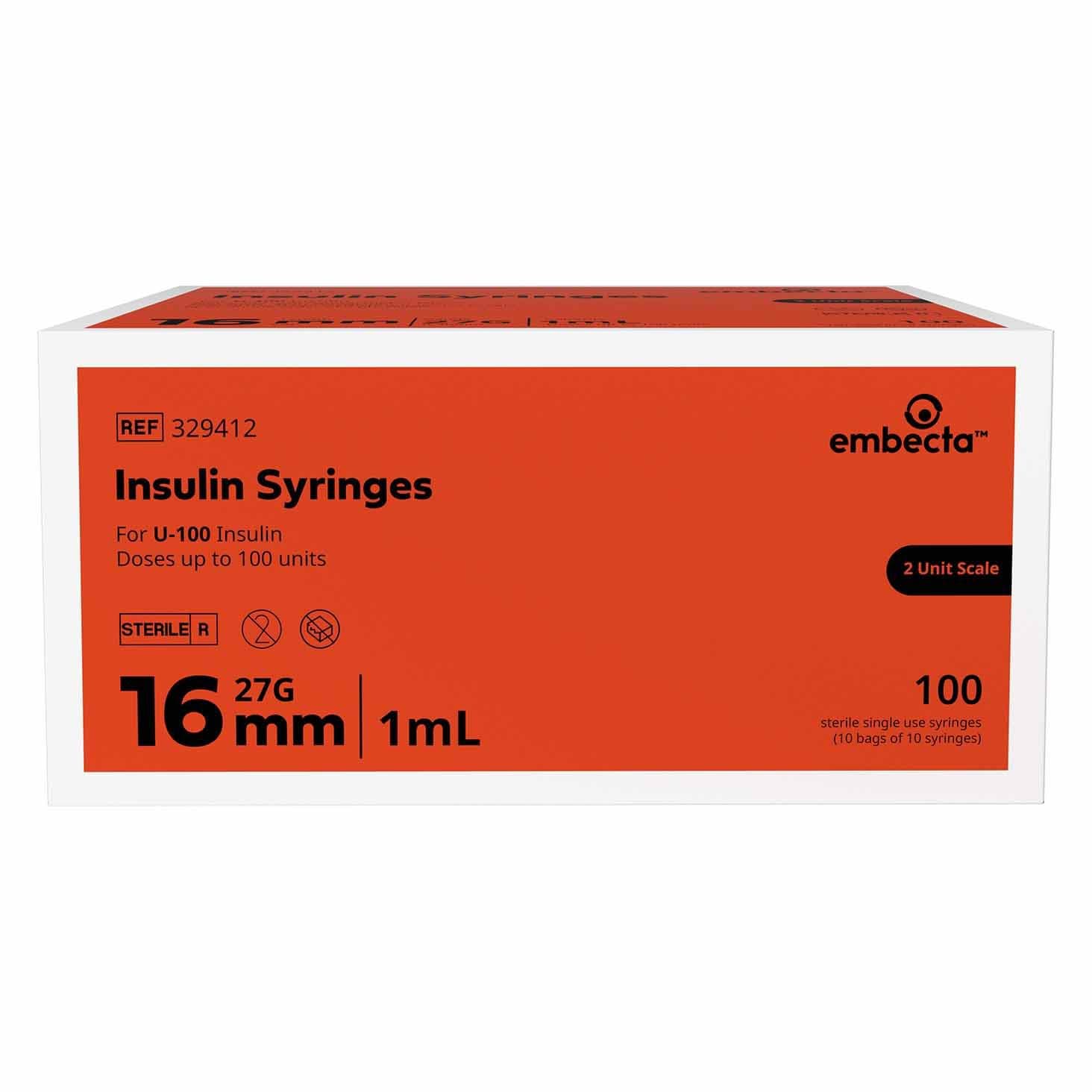 Embecta Micro-Fine Standard Insulin Syringes with Needle - Image 3