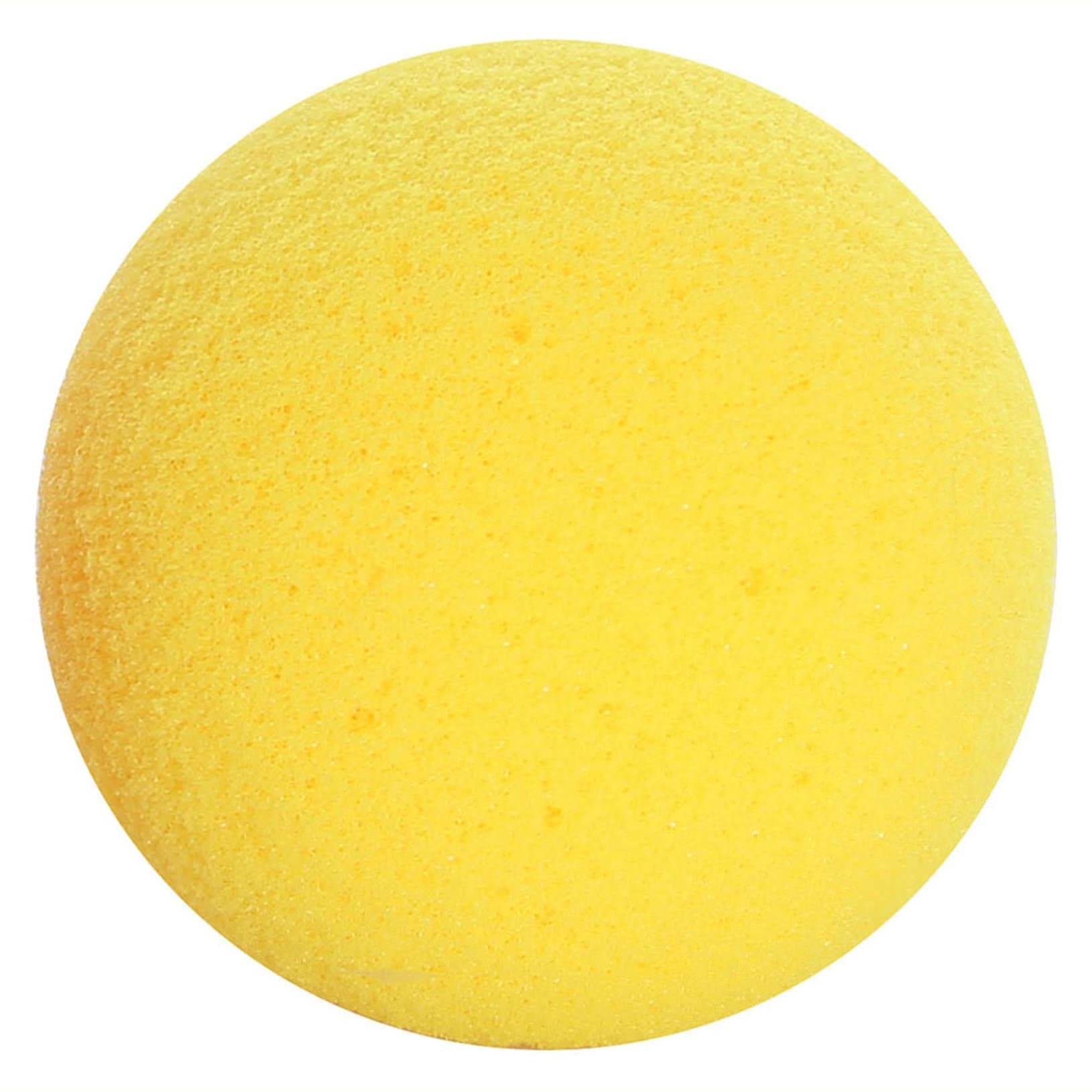 CanDo Memory Foam Squeeze Ball, Extra-Easy, Yellow, 2.5 Inch Diameter - Package of 12 - Image 1