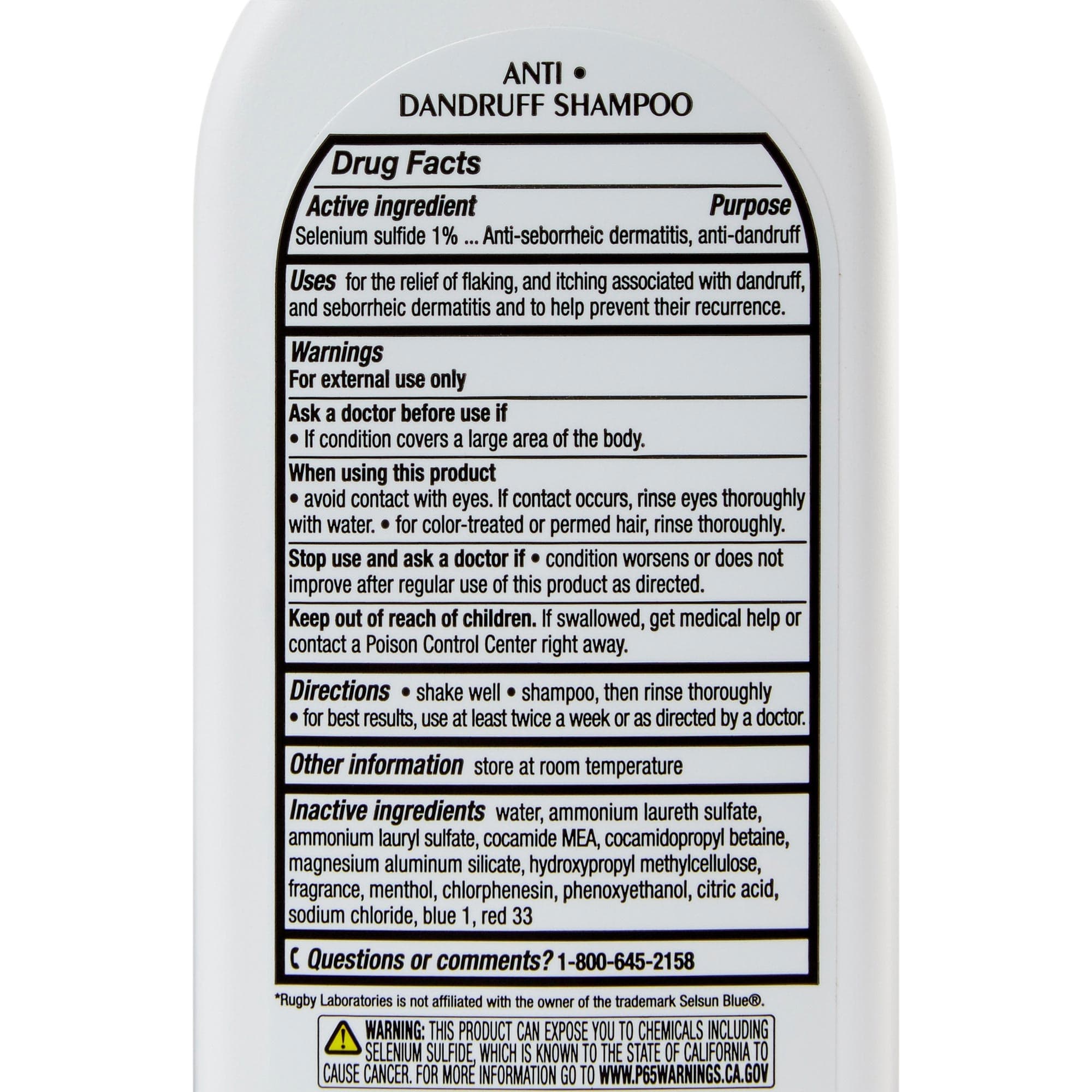 Rugby Dandruff Shampoo, 7 oz - Each - Image 3