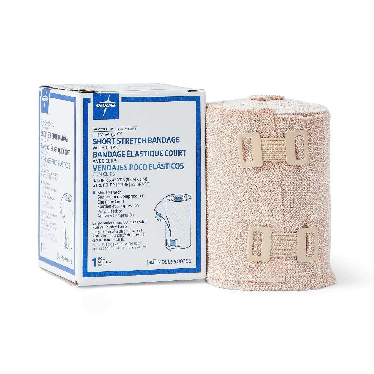 Medline Firm-wrap Short Stretch Bandages, 3.15 Inch x 5.47 Yard - Image 1
