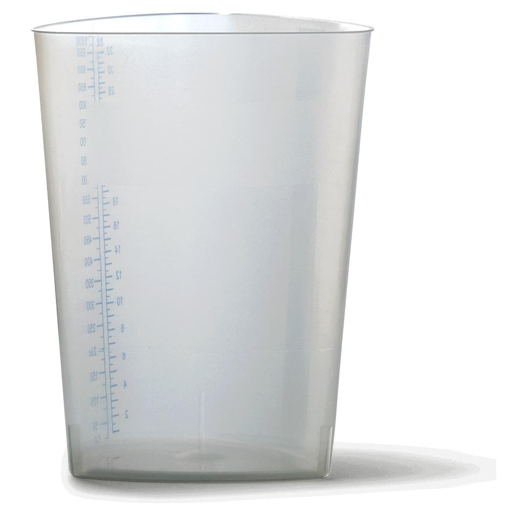 Medline Graduated Triangular Intake Output Container, 32 oz - Image 2