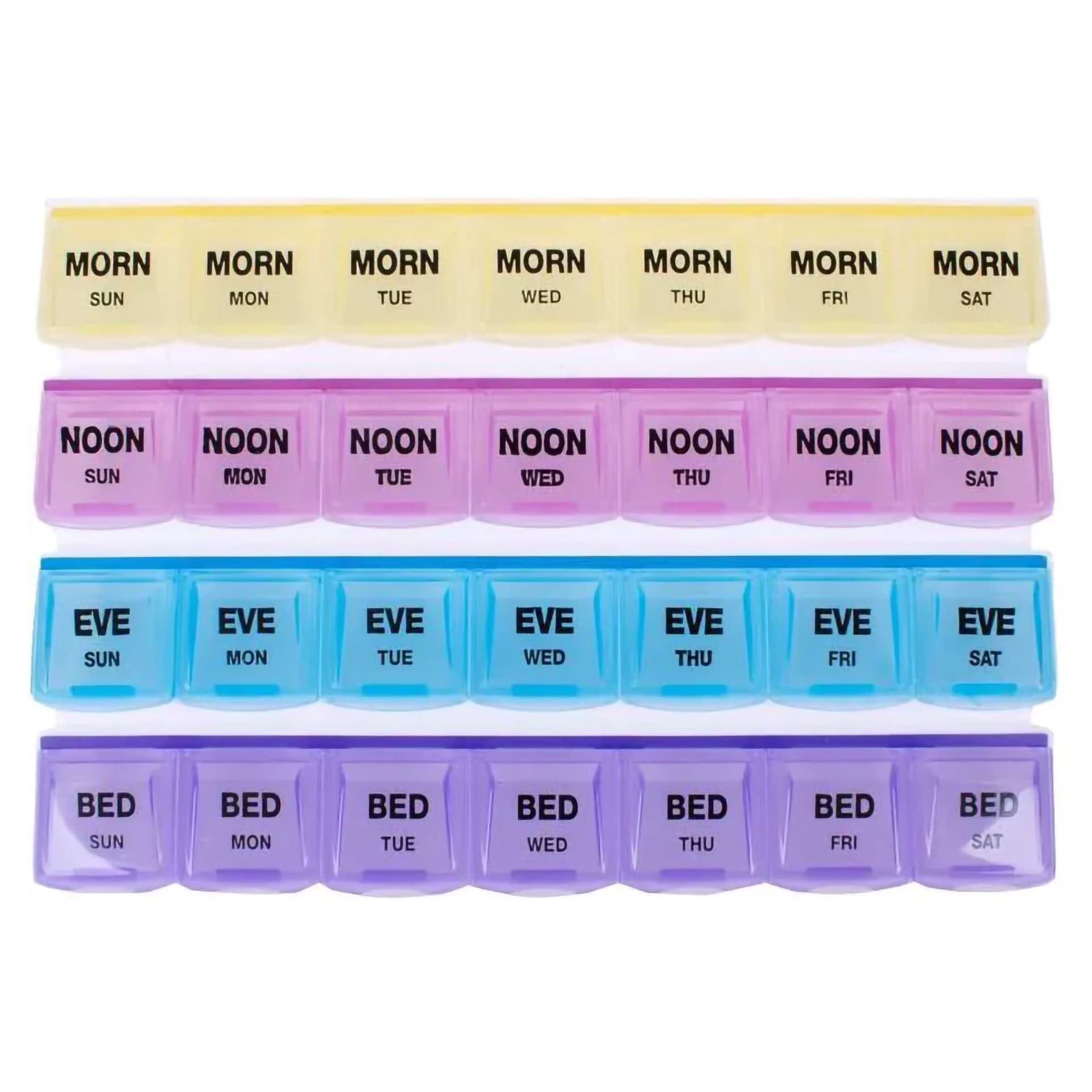 Mediplanner Pill Organizer, 1-1/4 x 5-3/4 x 9-1/4 Inch - Each - Image 2