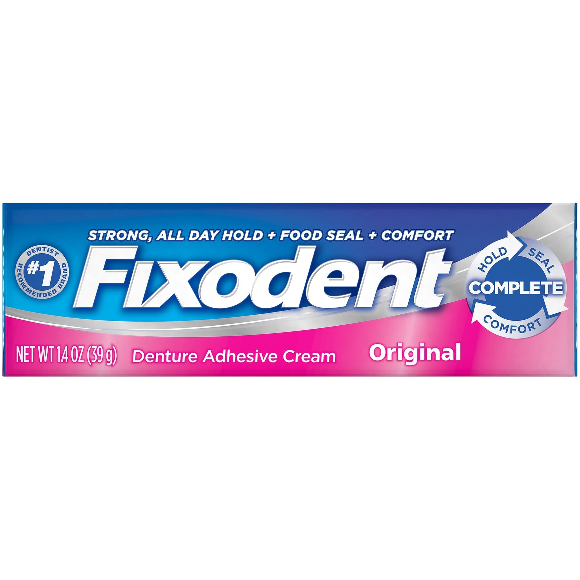 Fixodent Complete Original Denture Adhesive Cream, 1.4 oz - Case of 24 - Image 1