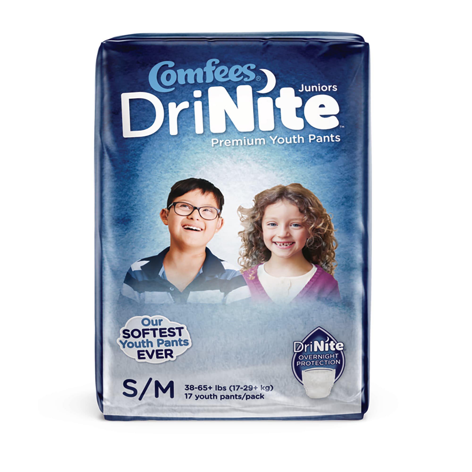 Comfees DriNite Juniors Premium Youth Pants, Small-Medium - Bag of 17 - Image 1