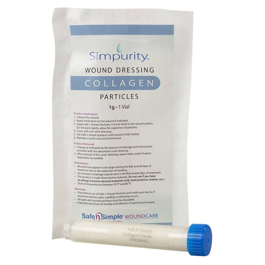 Simpurity Collagen Wound Dressing Powder, 1 Gram Vial - Image 1