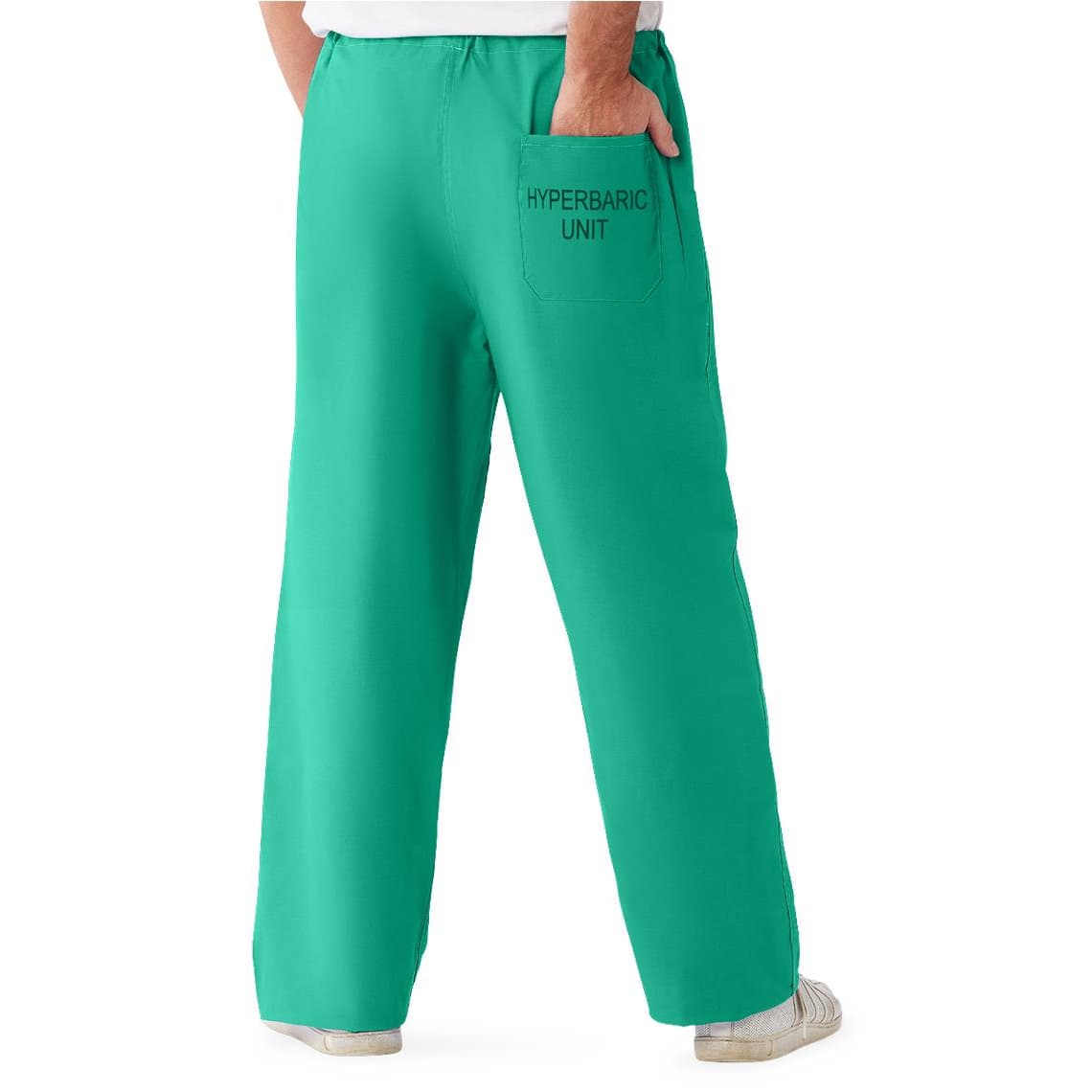 Medline CottonCare Unisex Hyperbaric 1-Pocket Scrub Pants with Drawstring Waist - Image 2