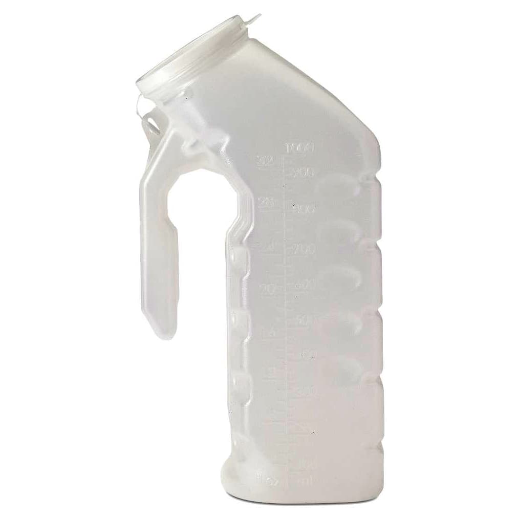 Medline Supreme Male Urinal with Lid - Image 3