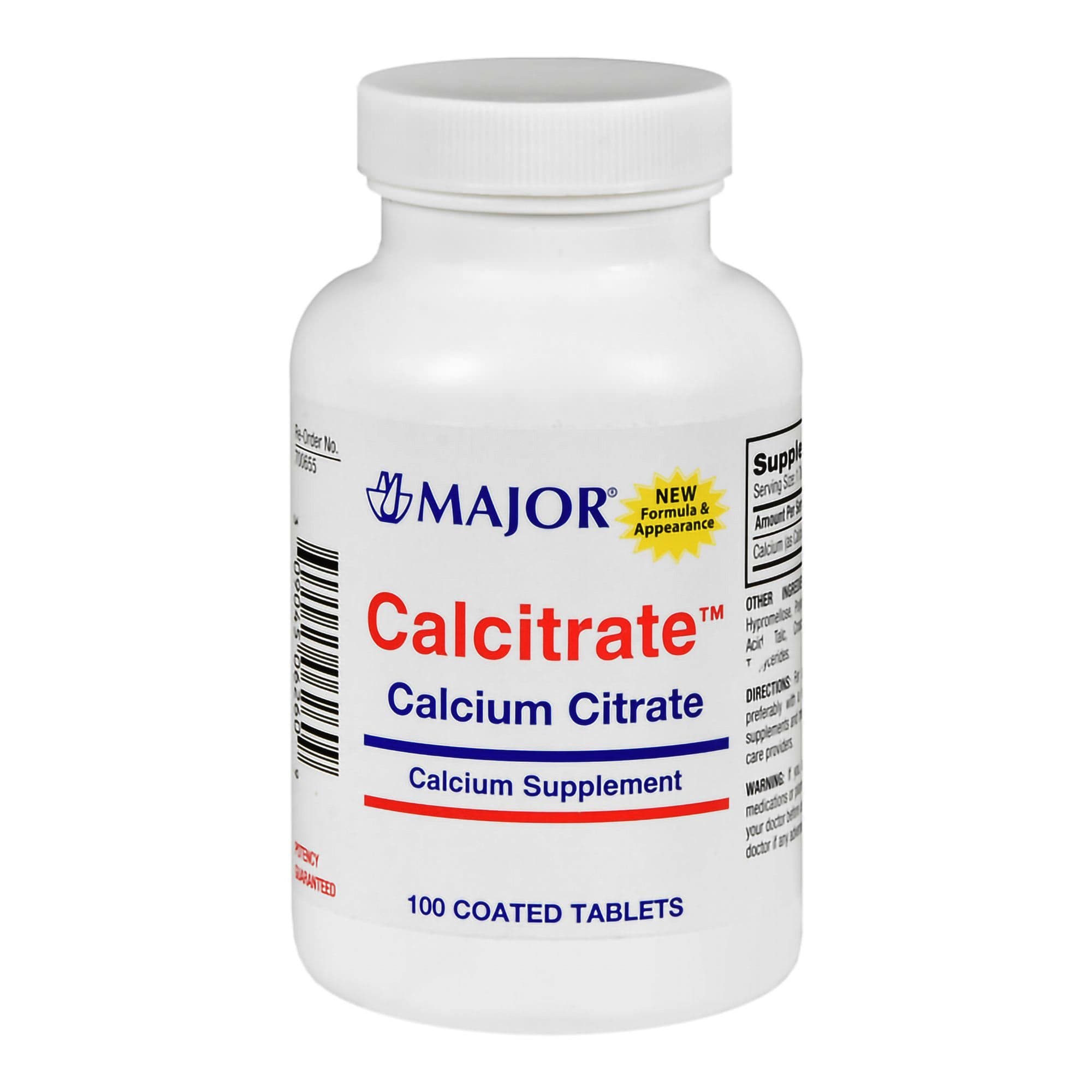 Major Calcitrate Calcium Citrate Tablets, 950 mg - Image 1