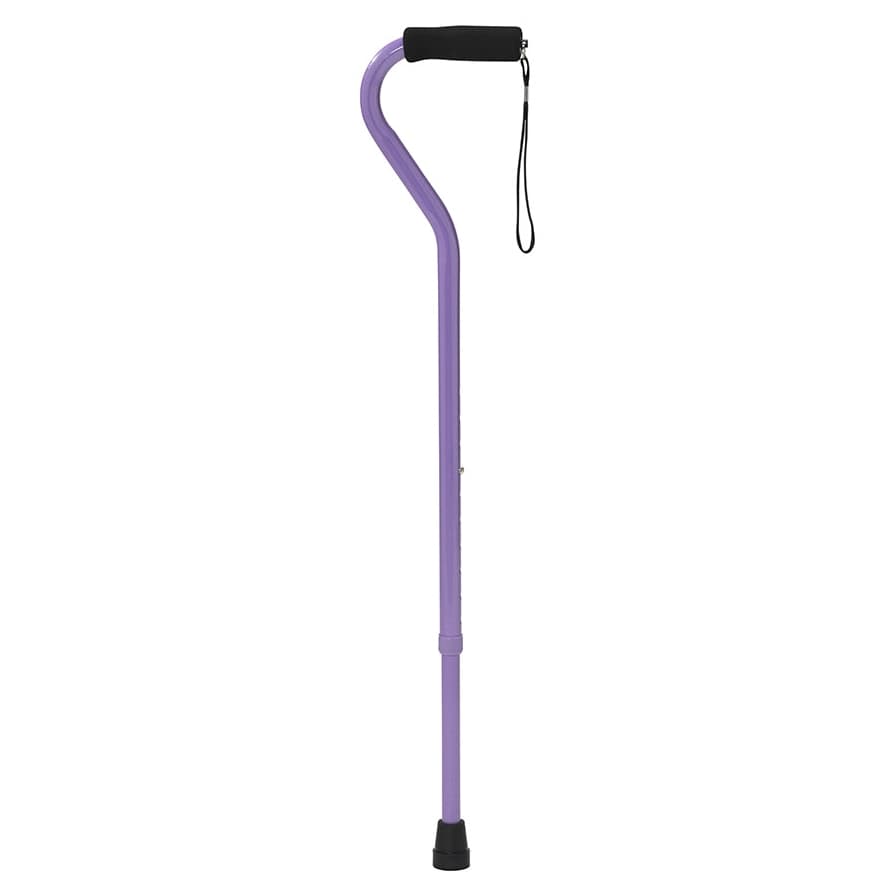 Drive Offset Handle Aluminum Canes, Lavender - Case of 6 - Image 1
