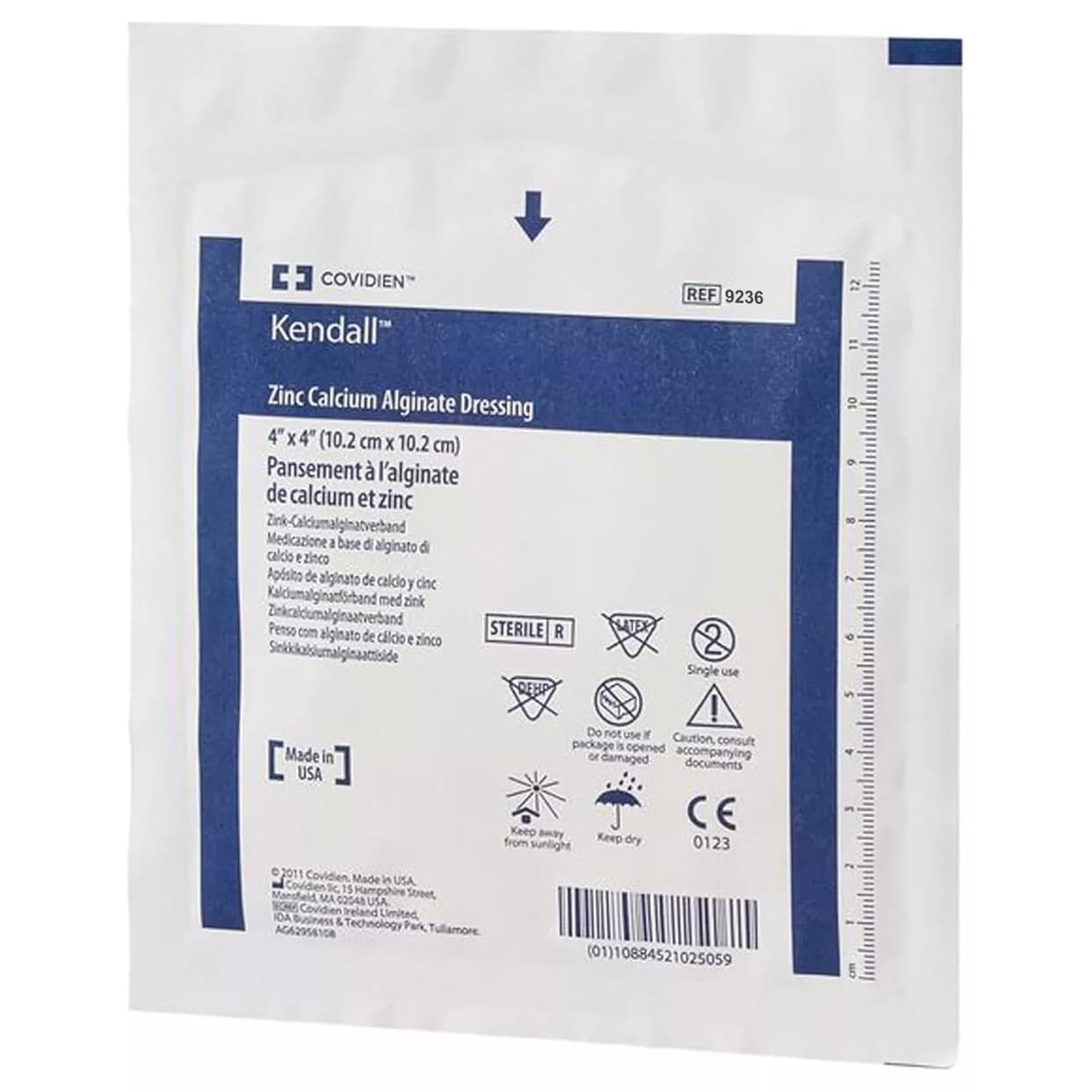 Kendall Plus Calcium Alginate Wound Dressings, 4 x 4 Inch - Each - Image 1