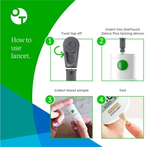 OneTouch Lancet for Lancing Device With Non-Safety Twist Off Cap - Image 4