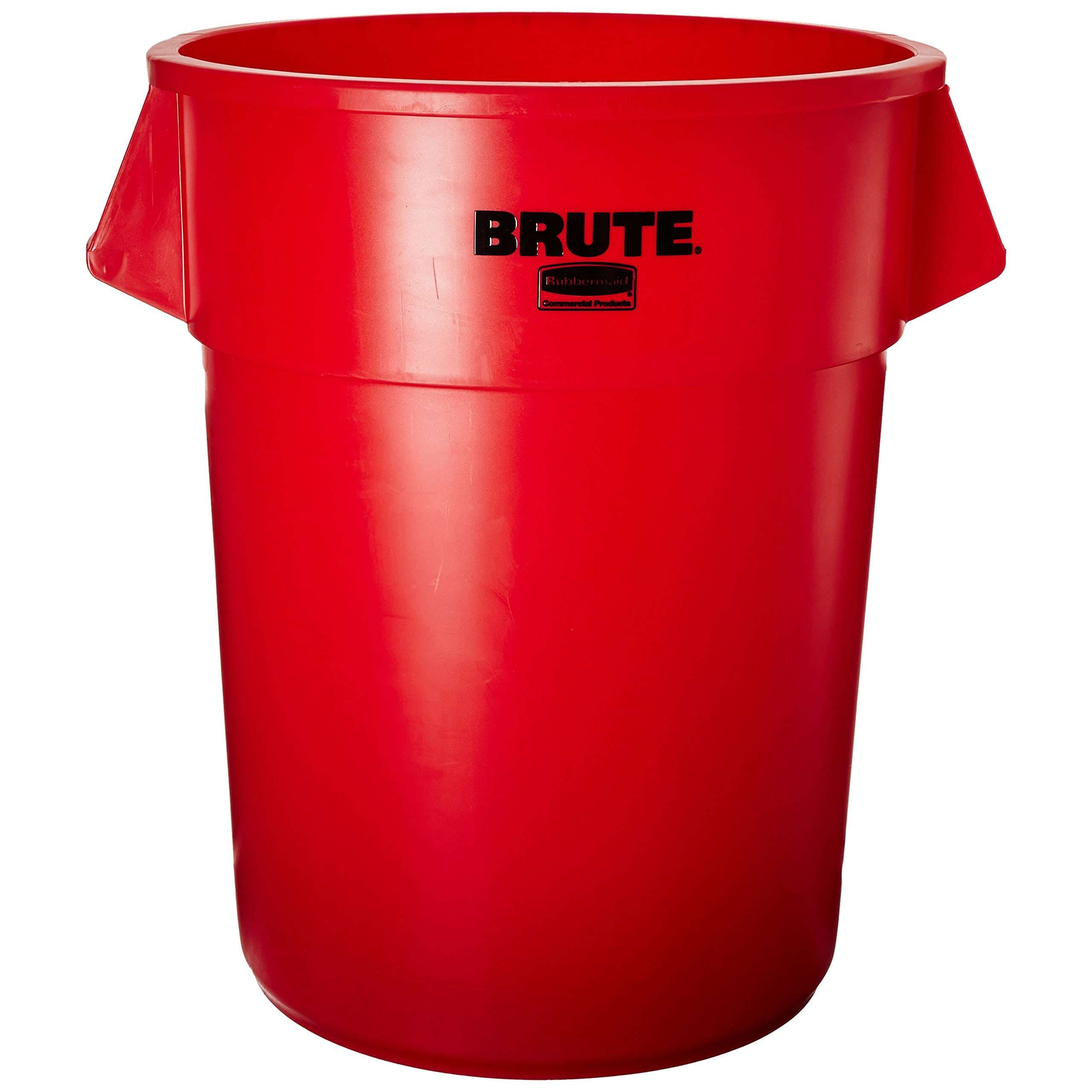 Rubbermaid Brute Trash Can, 55 Gallon, Red - Image 1