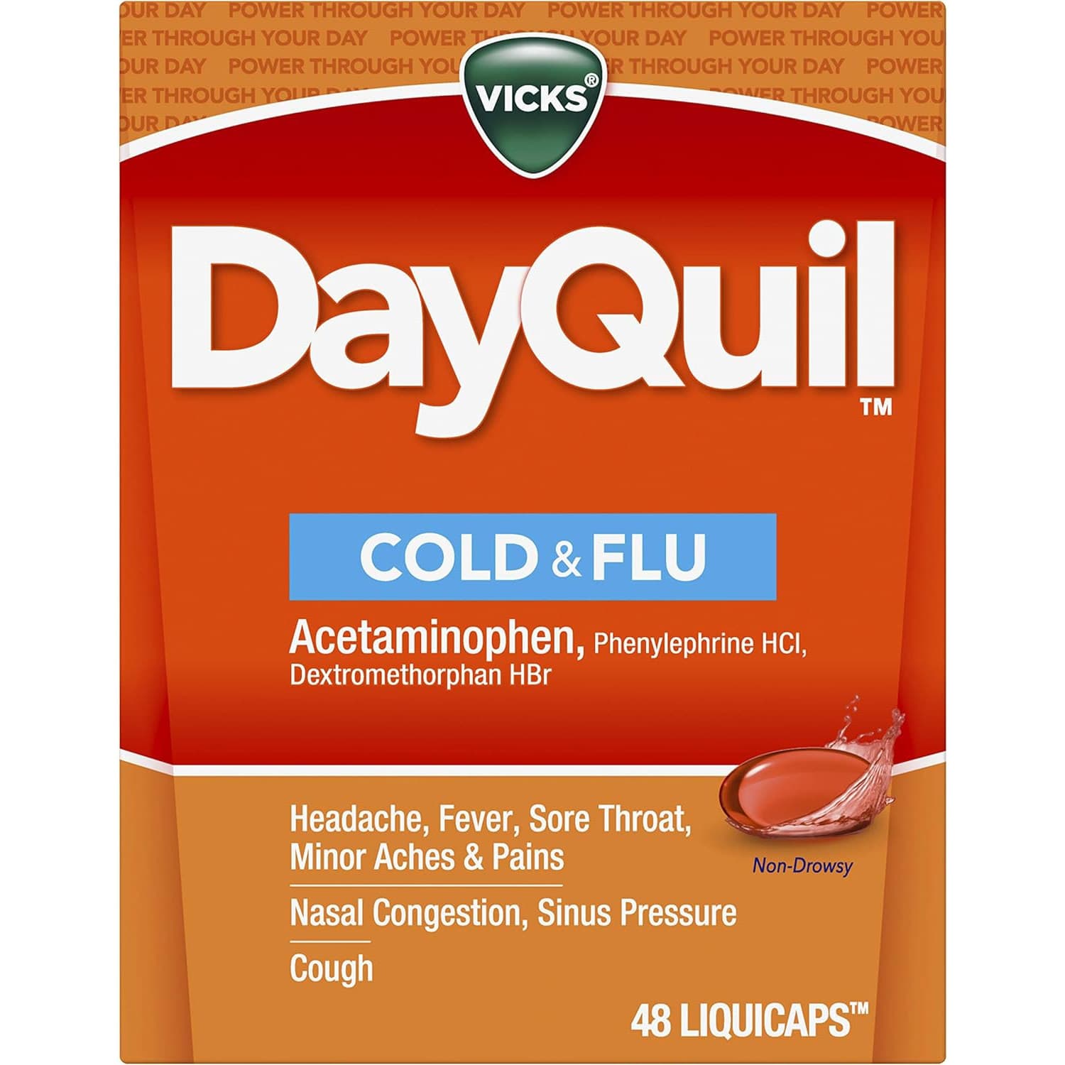 Vicks DayQuil Cold and Flu Liquicaps - 48 count - Image 5