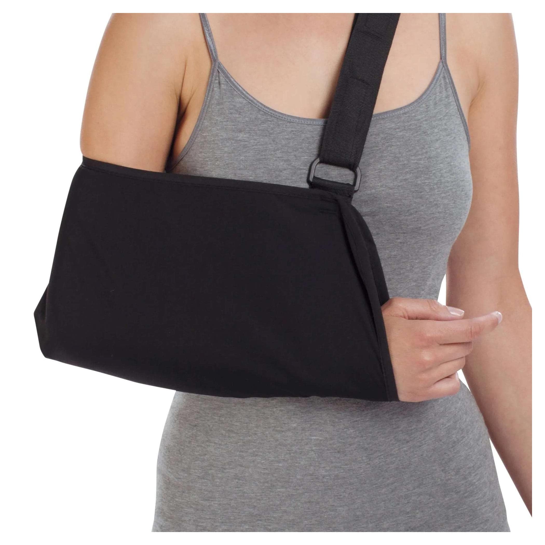 ProCare Deluxe Hook and Loop Strap Closure Arm Sling with Pad, Large - Image 1