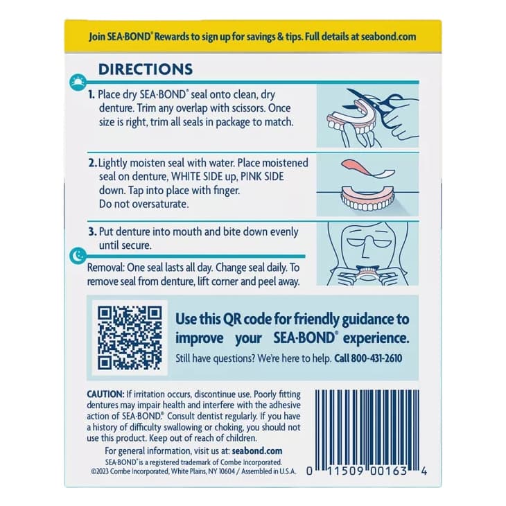 Sea Bond Denture Adhesive Wafer - Box of 15 - Image 3