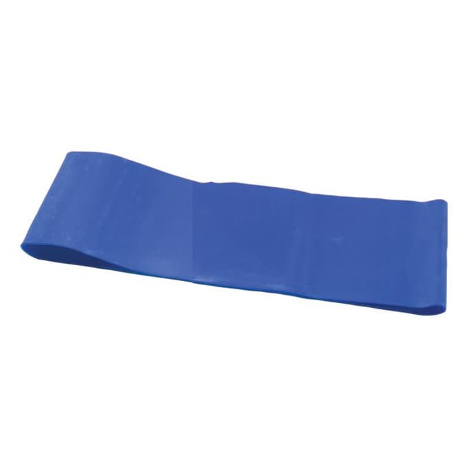 CanDo Band Exercise Loop, 10 Inch Long, blue, heavy - Box of 10 - Image 1