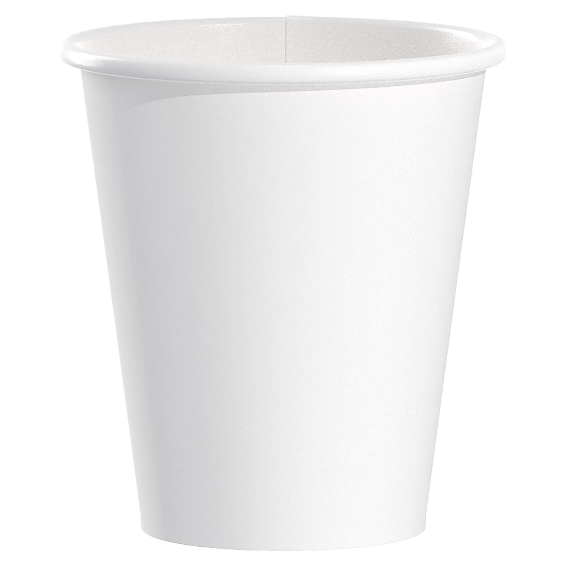 Solo Drinking Cup Without Graduations Hot Disposable, White, Without Handle, 6 oz. - Case of 1000 - Image 1